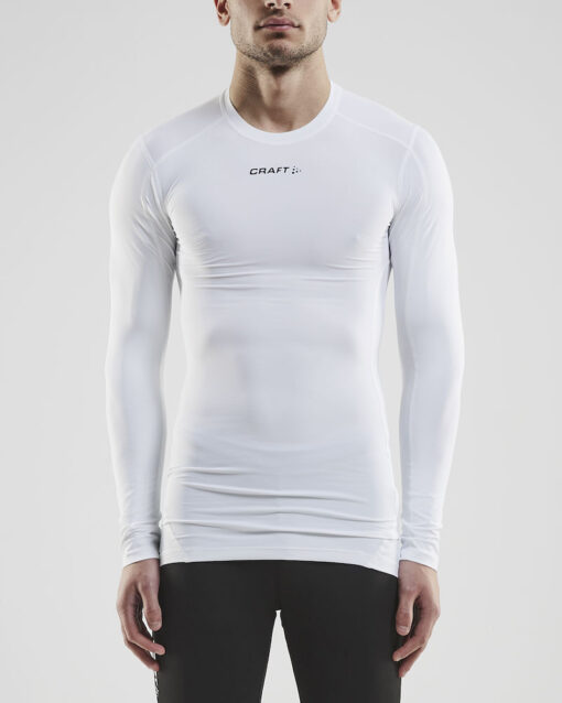 Craft Pro Control Compression Long Sleeve Unisex White - Image 3