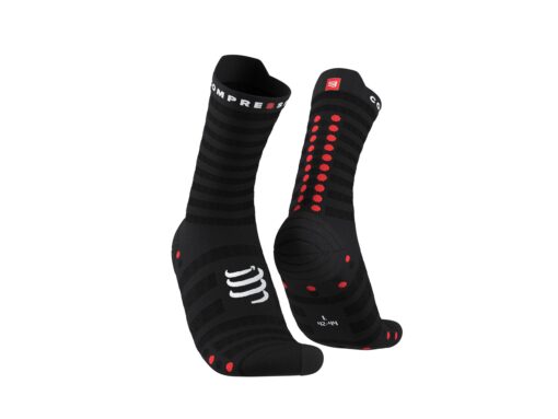 COMPRESSPORT PRO RACING SOCKS V4.0 ULTRALIGHT RUN HIGH - BLACK/RED - Image 4