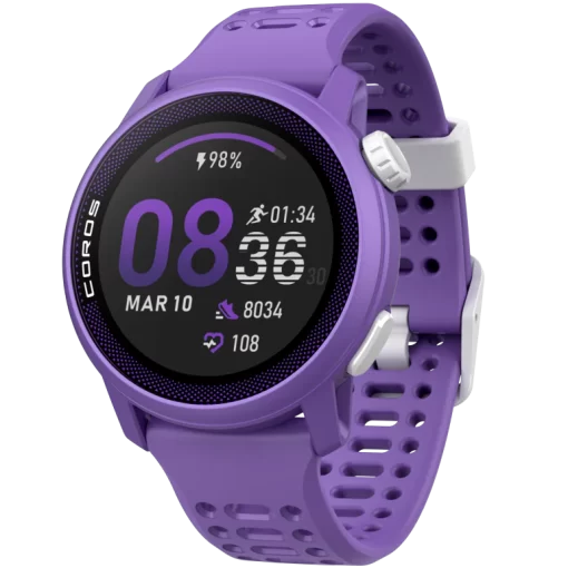 COROS Pace 3 Violet Silicone Band - Image 4