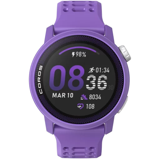 COROS Pace 3 Violet Silicone Band - Image 5