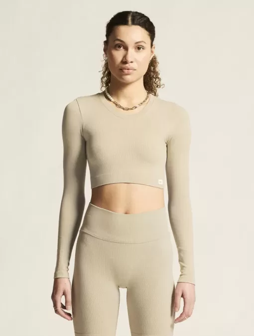 CRAFT Collective Rib Cropped LS Top Women's