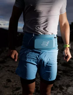 Compressport Free Belt Pro 2.0 - Norse Blue/Neon Green - Image 5