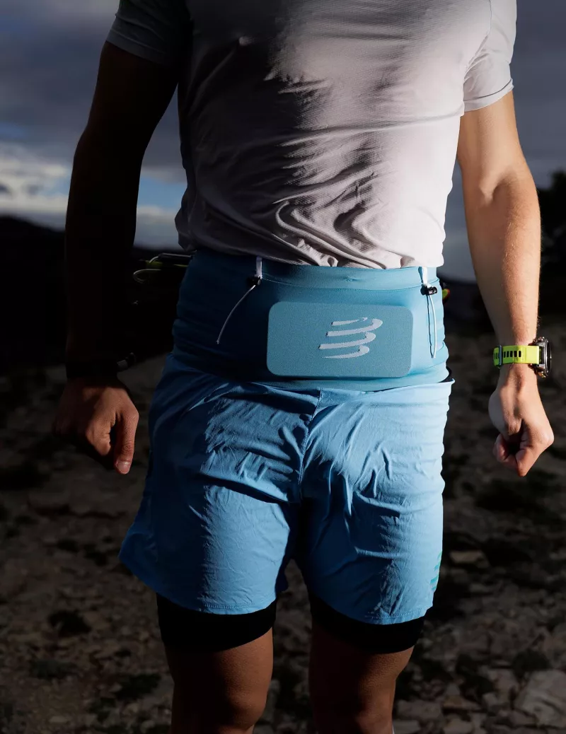 Compressport Free Belt Pro 2.0 - Norse Blue/Neon Green - Image 5